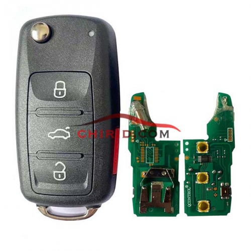 VW 3+1 button remote key 434mhz  3D0959753AD