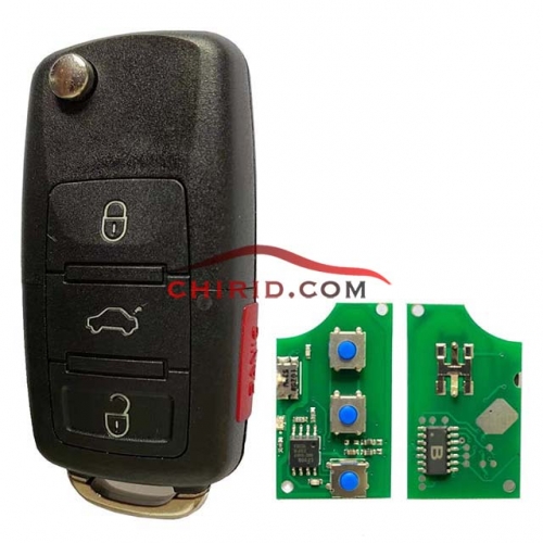 VW 3+1 Button remote control 1J0 959 753 AM/ 753DC with 48 chip and 315MHZ
