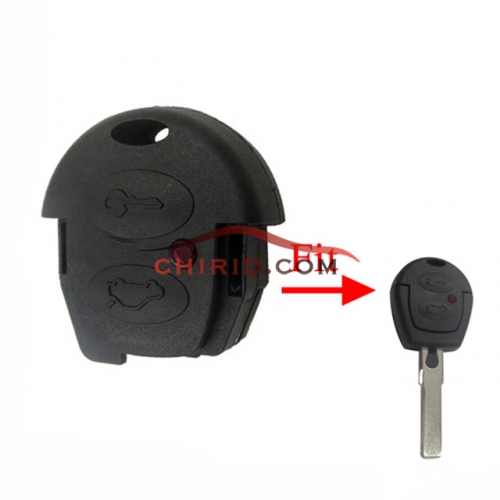 VW 2 button remote key part blank for gol car with logo