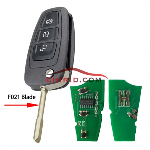 Ford mondeo 3 button remote key with 433mhz after 2012 year with 4d60 chip