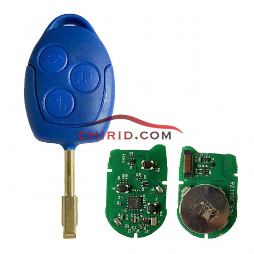 After-market Ford Transit blue remote key with 434mhz with 4D63 chip FCCID:6CIT15K601 AG AG  ,made from KYDZ factory