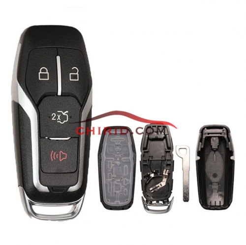 Ford 3+1 button remote key shell with Hu101 blade