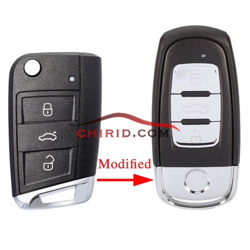 VW 3 buttons MQB modified remote key