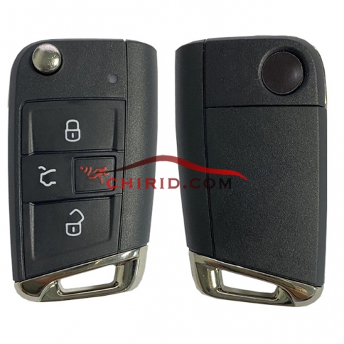 Original VW 3+1 buttons remote key with 315mhz FCCID： 5GO 959 752 AC