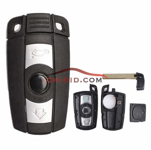 BMW 5 series key shell  with emergency blade (battery part can open, is separted)