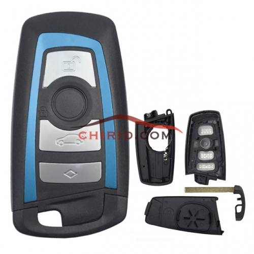 BMW 4 button remote key blank (Blue )