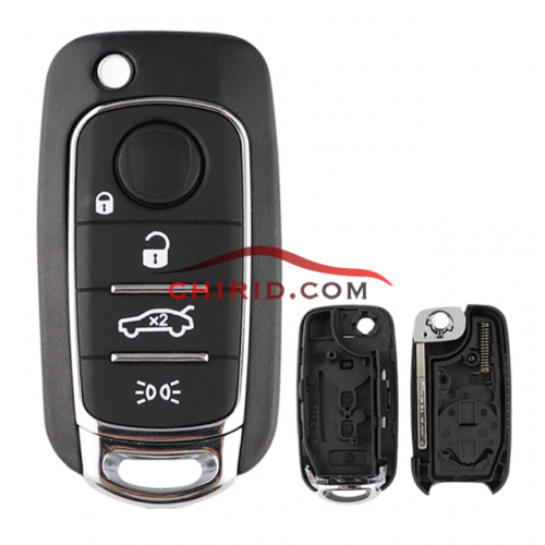 Fiat 500X 4 button flip Remote Key blank  with SIP22 blade