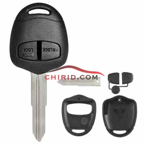 Updated Mitsubishi 2 key shell with left blade