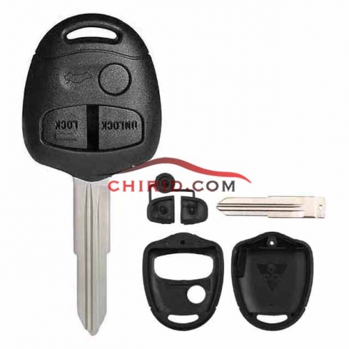 Updated Mitsubishi 3 key shell with left blade