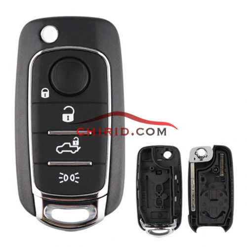 Fiat 500X 4 button flip Remote Key blank  with SIP22 blade