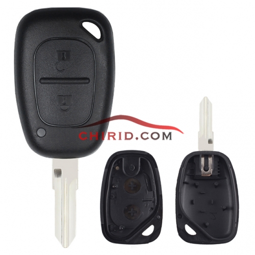 Renault 2 button key blank with VAC102 blade