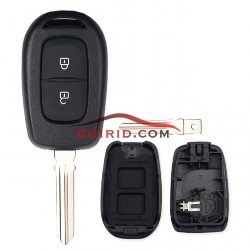 Renault 2 button remote key blank  with HU136 blade