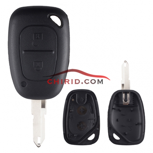 Renault 2 buttons remote key with 206/NE72 blade