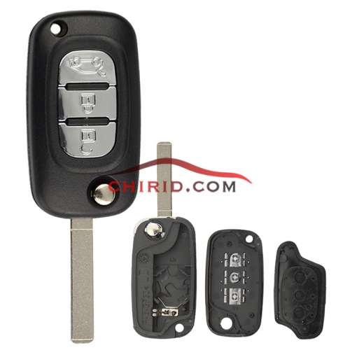 Renault 3 button remote key blank （no logo）