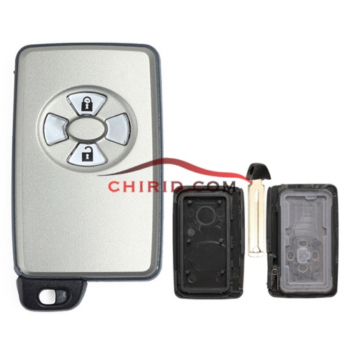 Toyota 2 button remote key shell with key blade