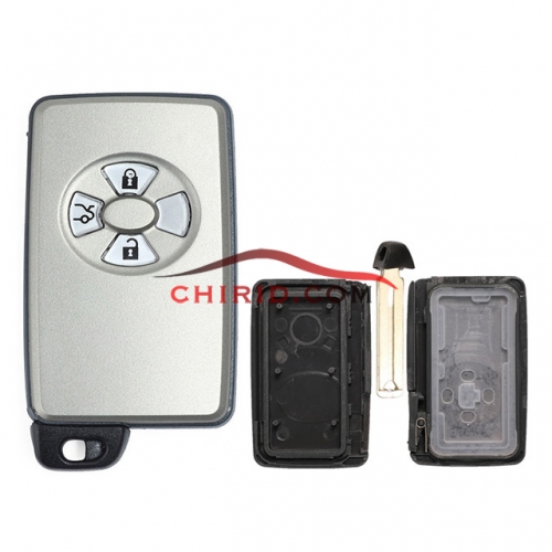 Toyota 3 button remote key shell with key blade