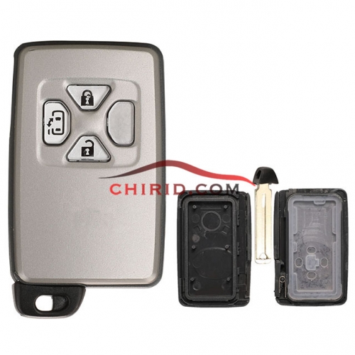 Toyota 3 button remote key shell with key blade