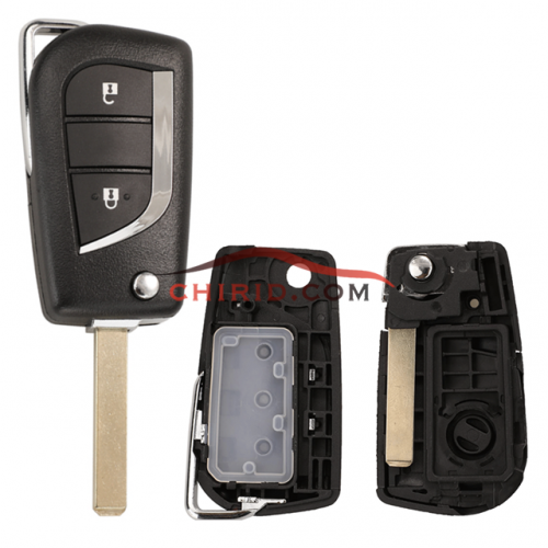 Toyota 2 button remote key blank with VA2 blade