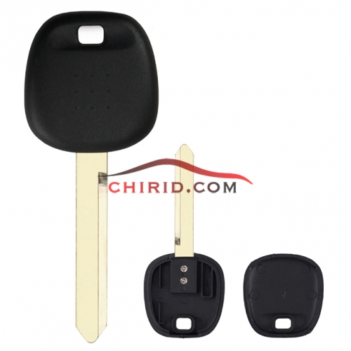 Toyota transponder key blank with Toy47 blade can put TPX long chip part (with Logo)