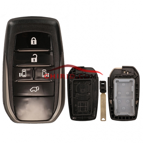 Toyota 5 button remote key blank  with blade