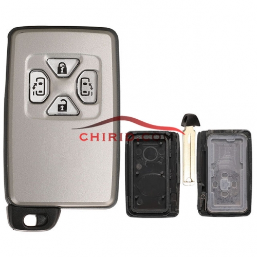 Toyota 4 button remote key shell with key blade