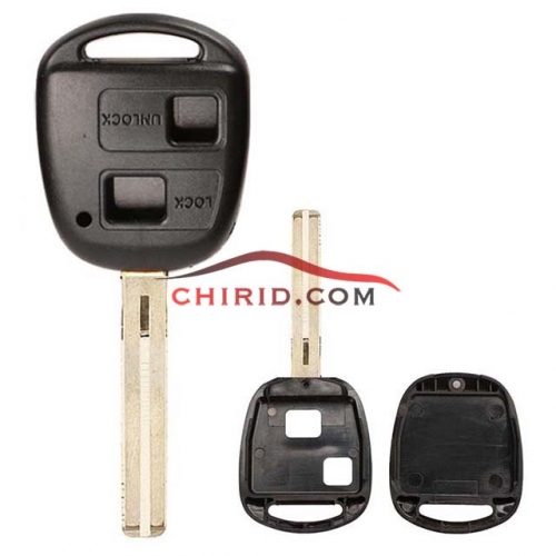 Toyota 2 Button Remote key blank with Toy40 blade ( the long blade)