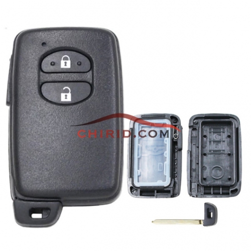 Toyota 2 button remote key shell (round button)