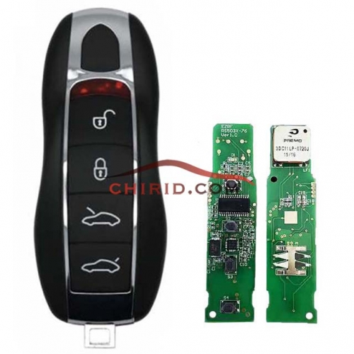 Porsche keyless 4buttons remote key with PCF7953P / HITAG PRO with 434mhz