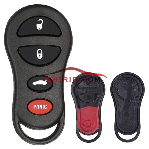 Chrysler remote shell with 3+1 buttons