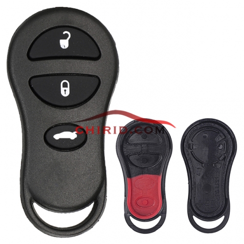 Chrysler remote shell with 3 buttons