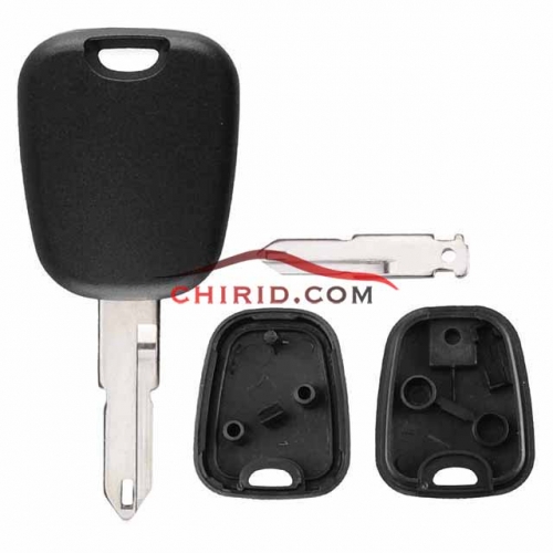 Peugeot transponder key shell with NE73/206 blade