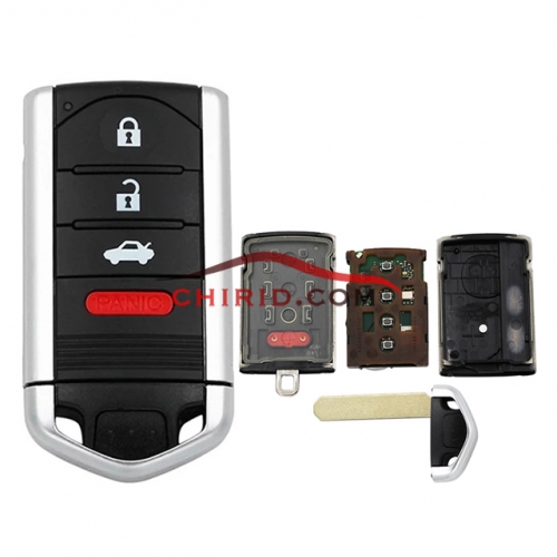 Honda 3+1 buttons " car type" remote key   and 313.8mhz FCC: M3N5WY8145