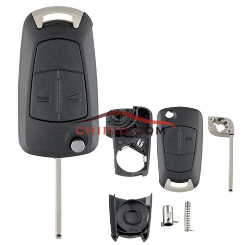 Opel 2 button  remote key blank with HU100 blade