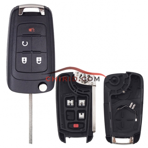 Opel 3+1 button remote key blank with HU100 blade