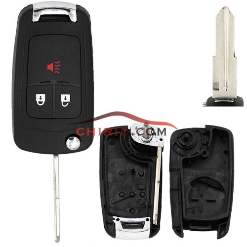 Chevrolet 2+1 Remote key case with left blade