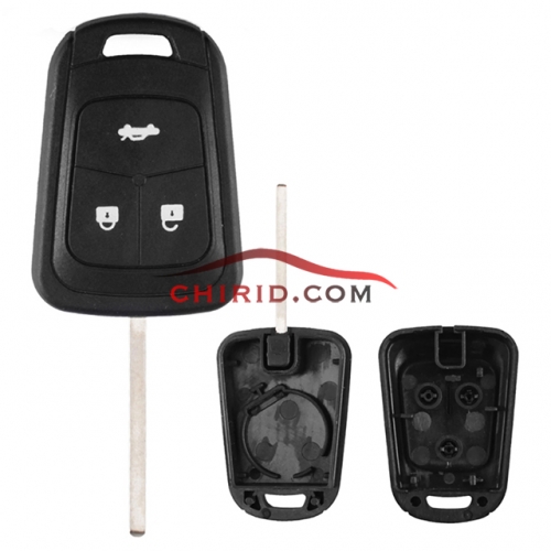 Opel 3 button remote key shell