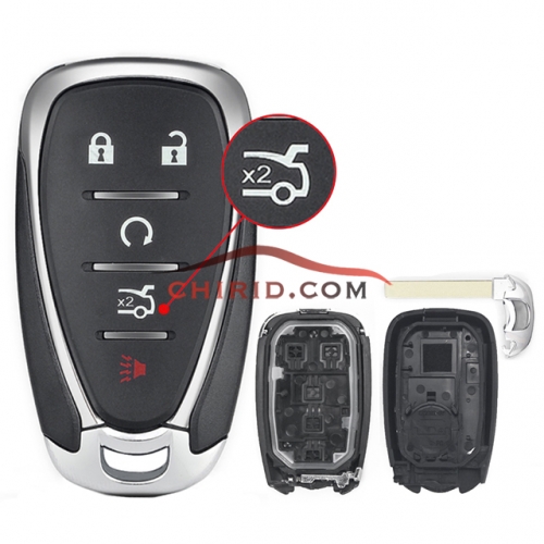 Chevrolet 4+1 button remote key blank