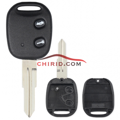 Chevrolet 2 button remote key blank with left blade