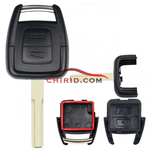 Opel 2 button remote key  without battery clamp