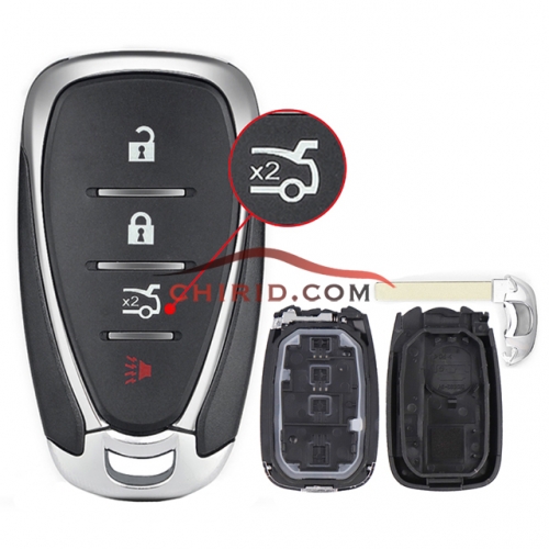 Chevrolet 3+1 button remote key blank