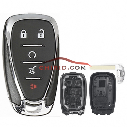 Chevrolet 4+1 button remote key blank