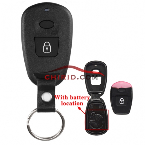 Hyundai 2 button remote key blank（with batter place)