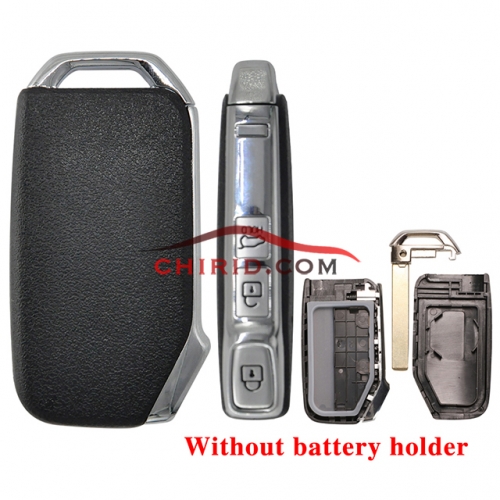 Kia 3 button remote  key blank  without battery holder, buttons on the side