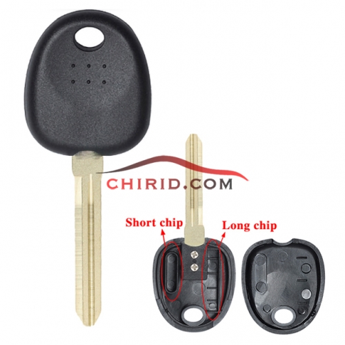 Hyundai transponder key cover with right blade