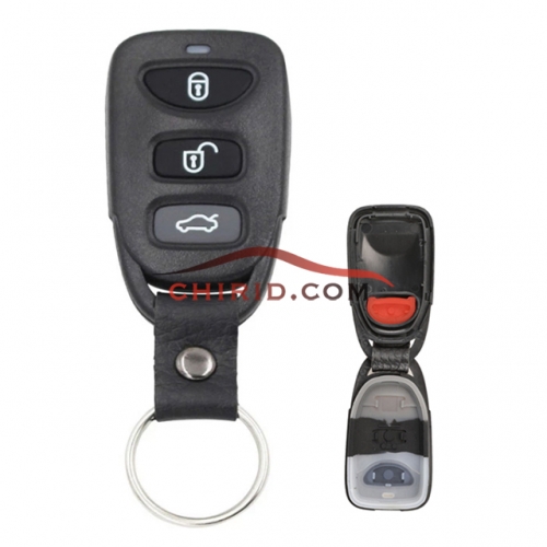 Hyundai remote key blank with 3+1 button