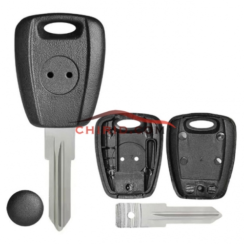 Fiat transponder key blank (black) with GT15R blade