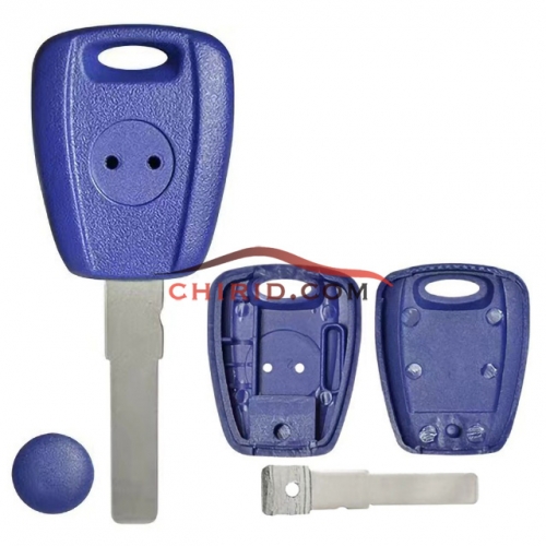 Fiat transponder key blank with SIP22 blade (blue)