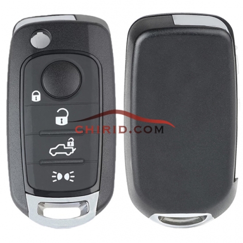 Fiat 4 button flip remote key with MQB 48 AES chip 434mhz