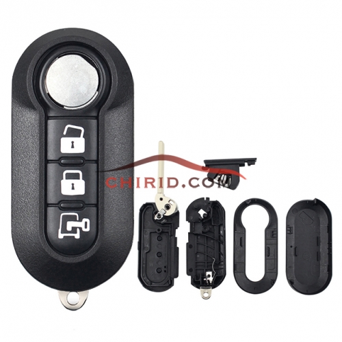 Fiat 3 button remote key blank with SIP22 blade