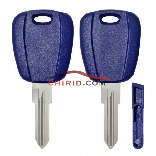 FIAT transponder key blank with GT15R blade (can put TPX long chip and Ceramic chip) black color is blue